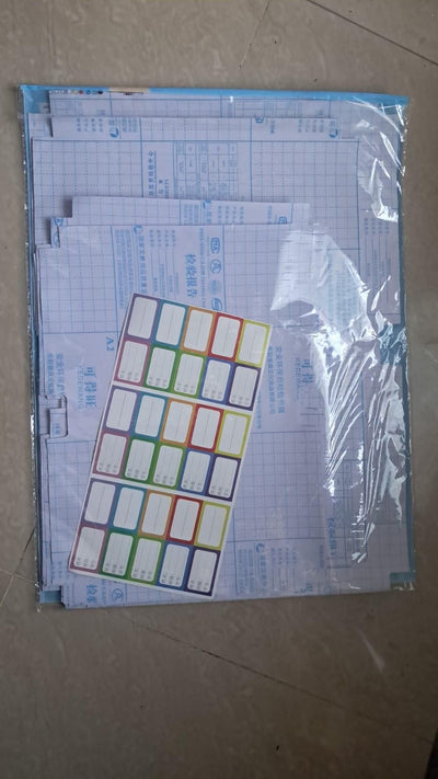 Transparent Sticker School Book Cover, 3 Different Size 30 Pcs